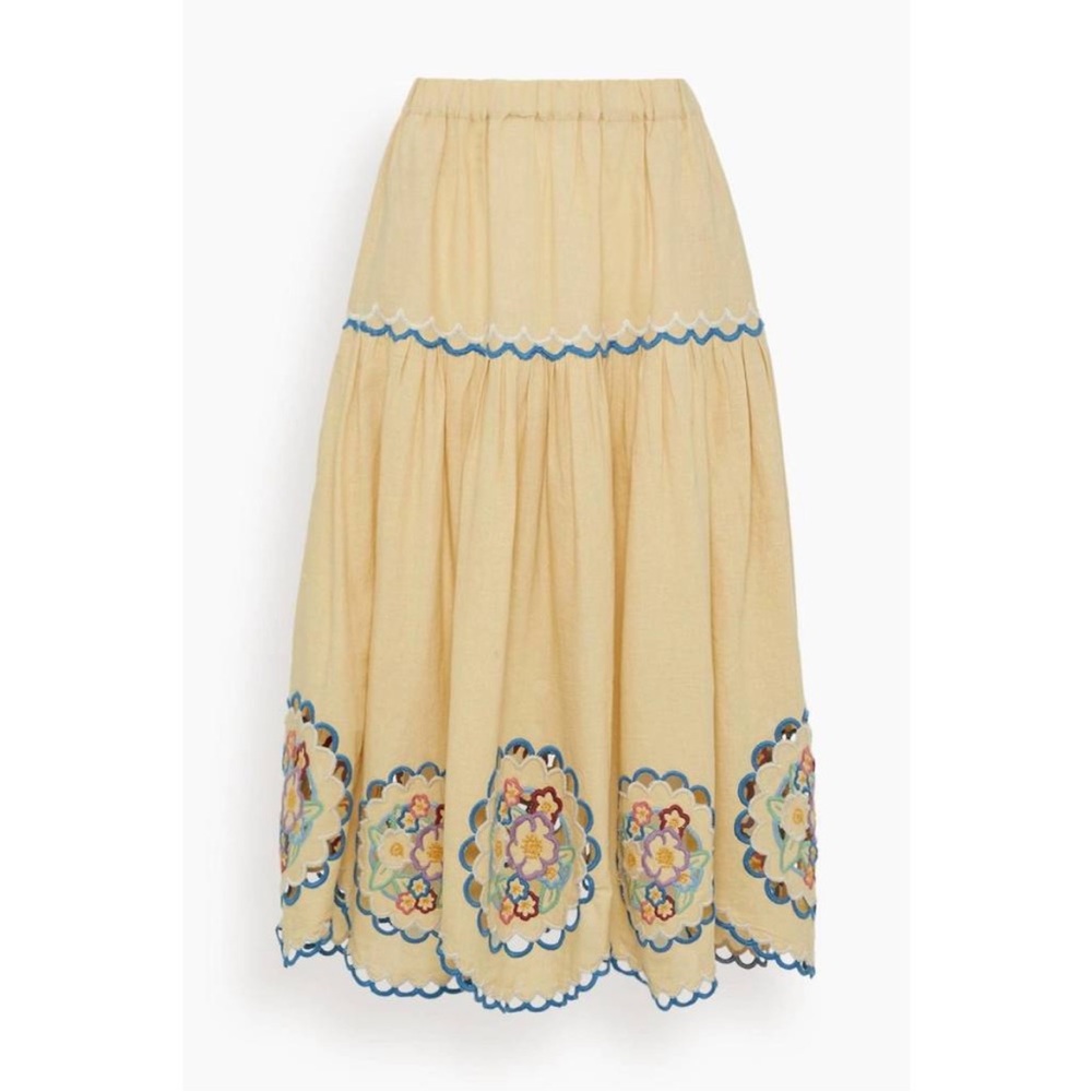 Sea New York Melinda Embroidered Skirt